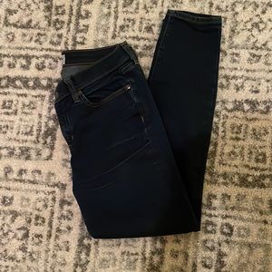 J. Crew toothpick jeans - navy dark wash